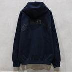 HEAVY WEIGHT FULL ZIP HOODED SWEAT SHIRT ( TYPE-2 ) #NAVY [24FW-WMC-SS02]