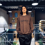 HEAVY WEIGHT CREW NECK SWEAT SHIRT -TYPE 1- #BROWN [23FW-WMC-SS02]