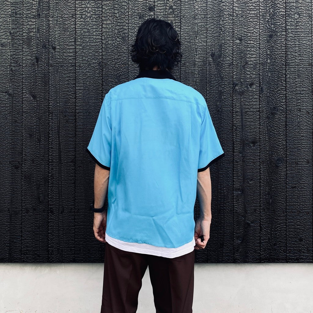 SWITCHING SHIRT S/S ( TYPE-2 ) #BLUE [26SS-WMS-OC08]