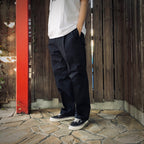 DOUBLE PLEATED CHINO TROUSERS #NAVY [25SS-WMP-PT13]