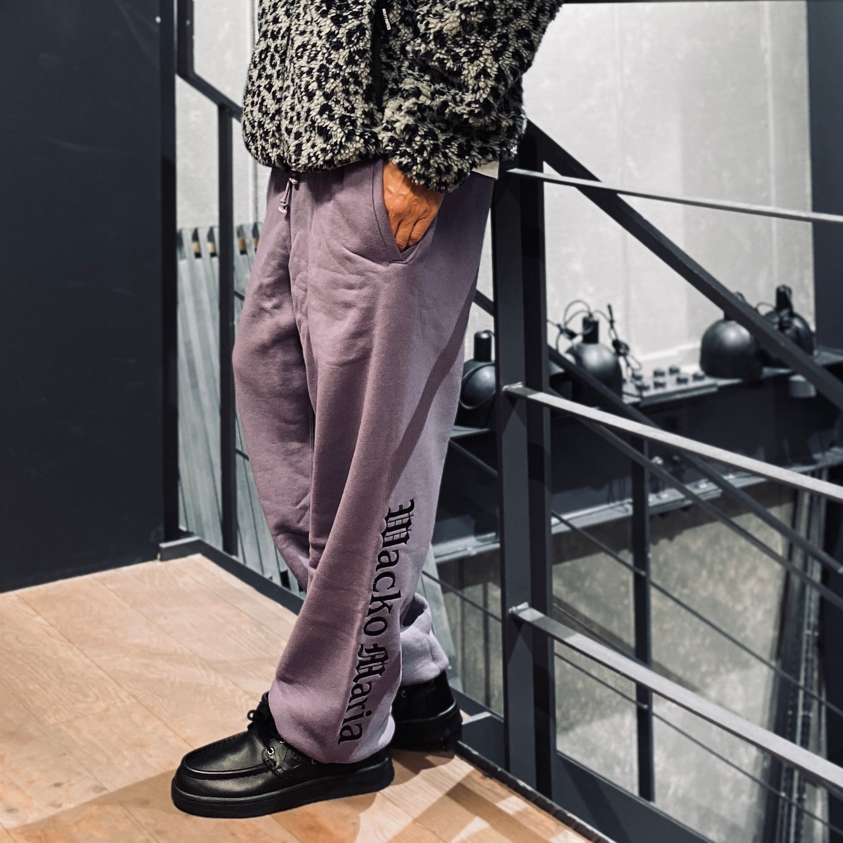 MIDDLE WEIGHT SWEAT PANTS #PURPLE [23SS-WMC-SP02]
