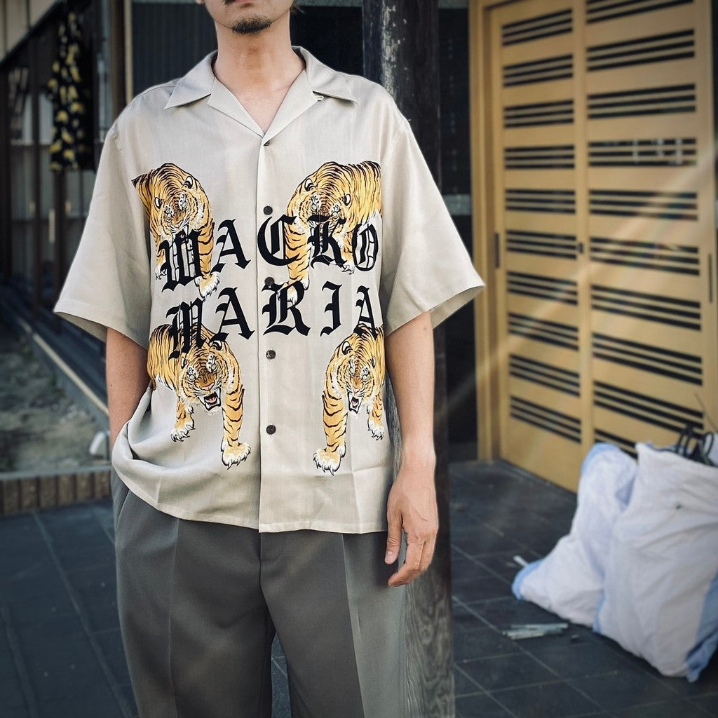 HAWAIIAN SHIRT S/S ( TYPE-7 ) #BEIGE [25SS-WMS-HI07]