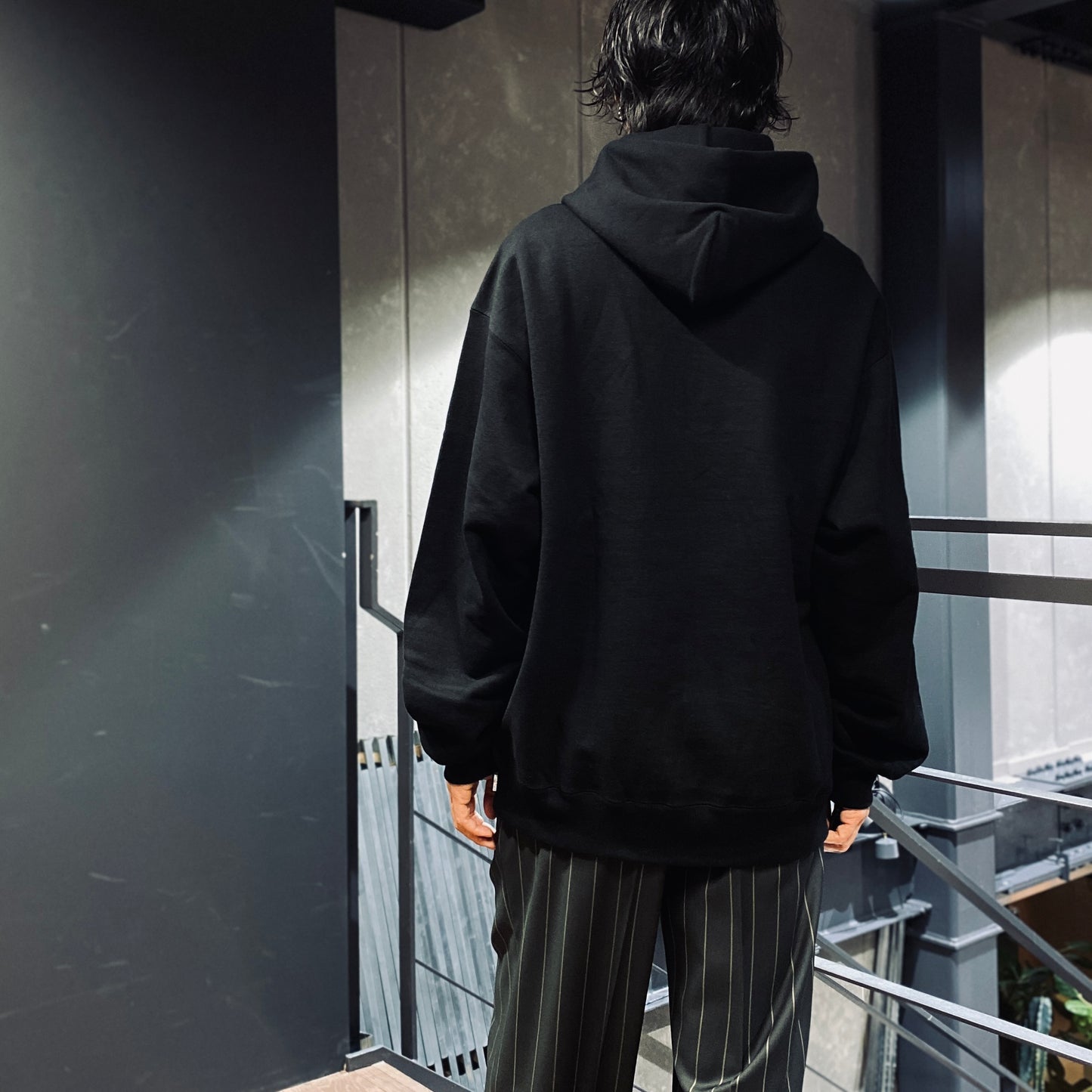 HEAVY WEIGHT PULLOVER HOODED SWEAT SHIRT -TYPE 3- #BLACK [23FW-WMC-SS04]