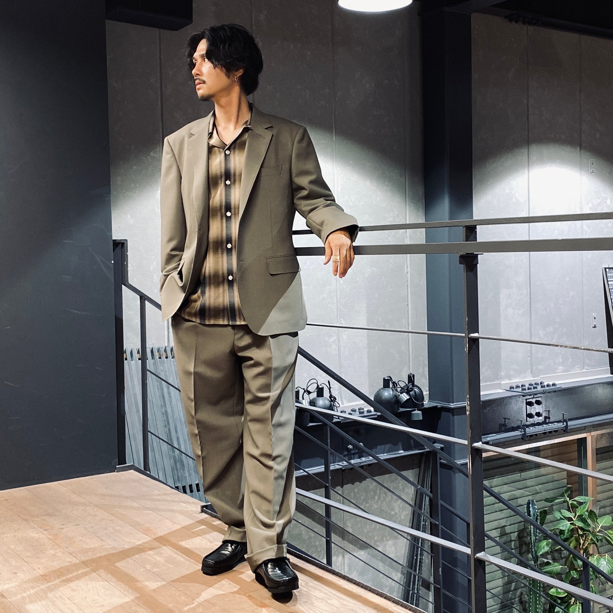 DOUBLE PLEATED TROUSERS #GRAY [23FW-WMP-TR06]