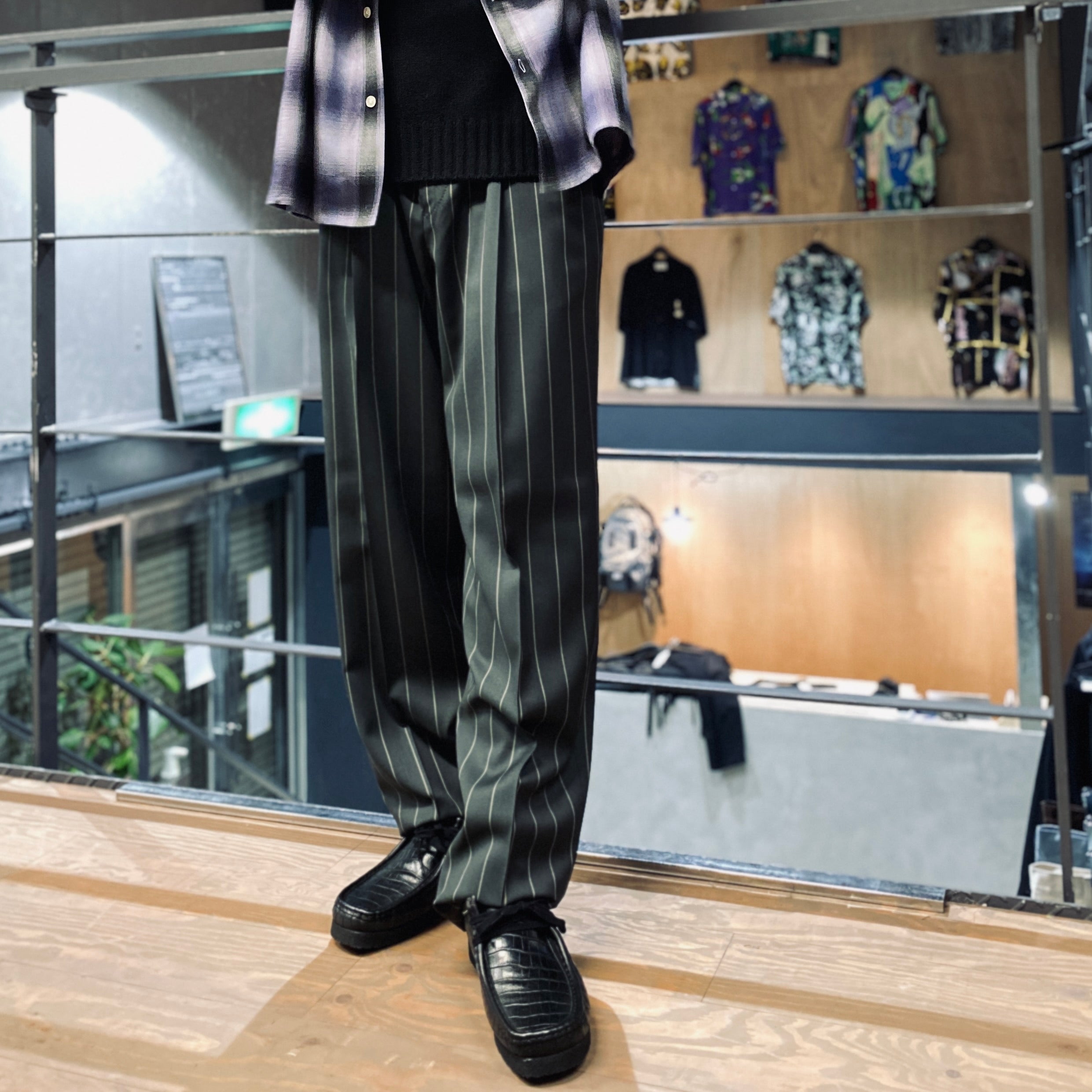 DOUBLE PLEATED TROUSERS #D-KHAKI [23FW-WMP-TR27]