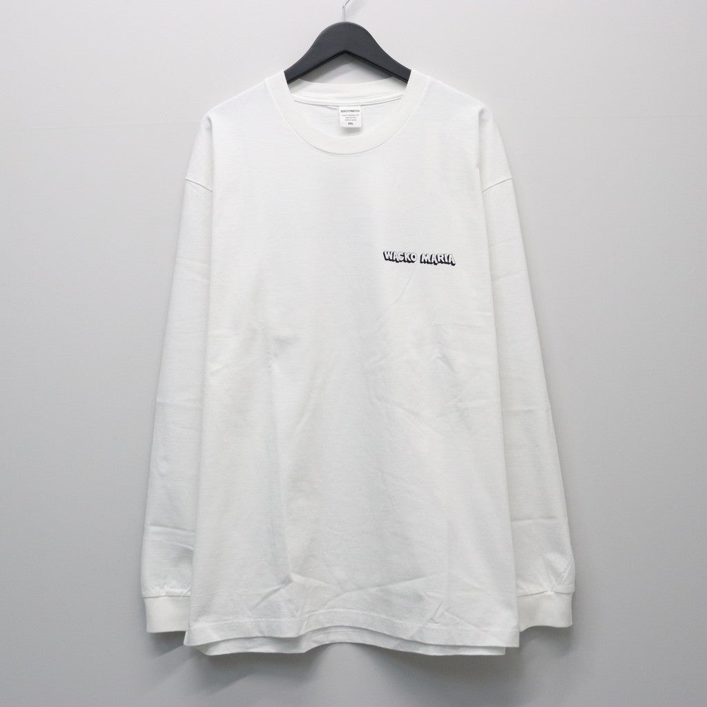 WASHED HEAVY WEIGHT CREW NECK LONG SLEEVE T-SHIRT ( TYPE-3 ) #WHITE [26SS-WMT-LT05]