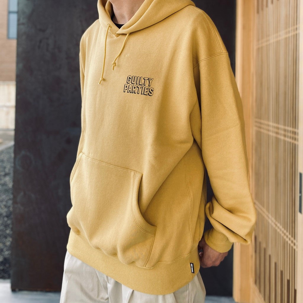 MIDDLE WEIGHT PULLOVER HOODED SWEAT SHIRT #YELLOW [26SS-WMC-SS07]
