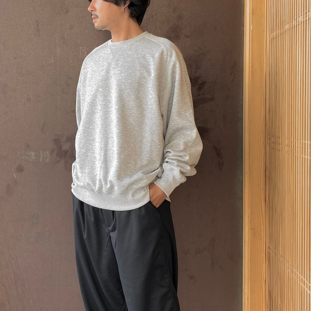 TECH SWEAT CREW FREEDOM SLEEVE #HEATHER GRAY [BE-51026W]