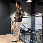 4 針寬休閒褲#米色 [SC2310-PN06]