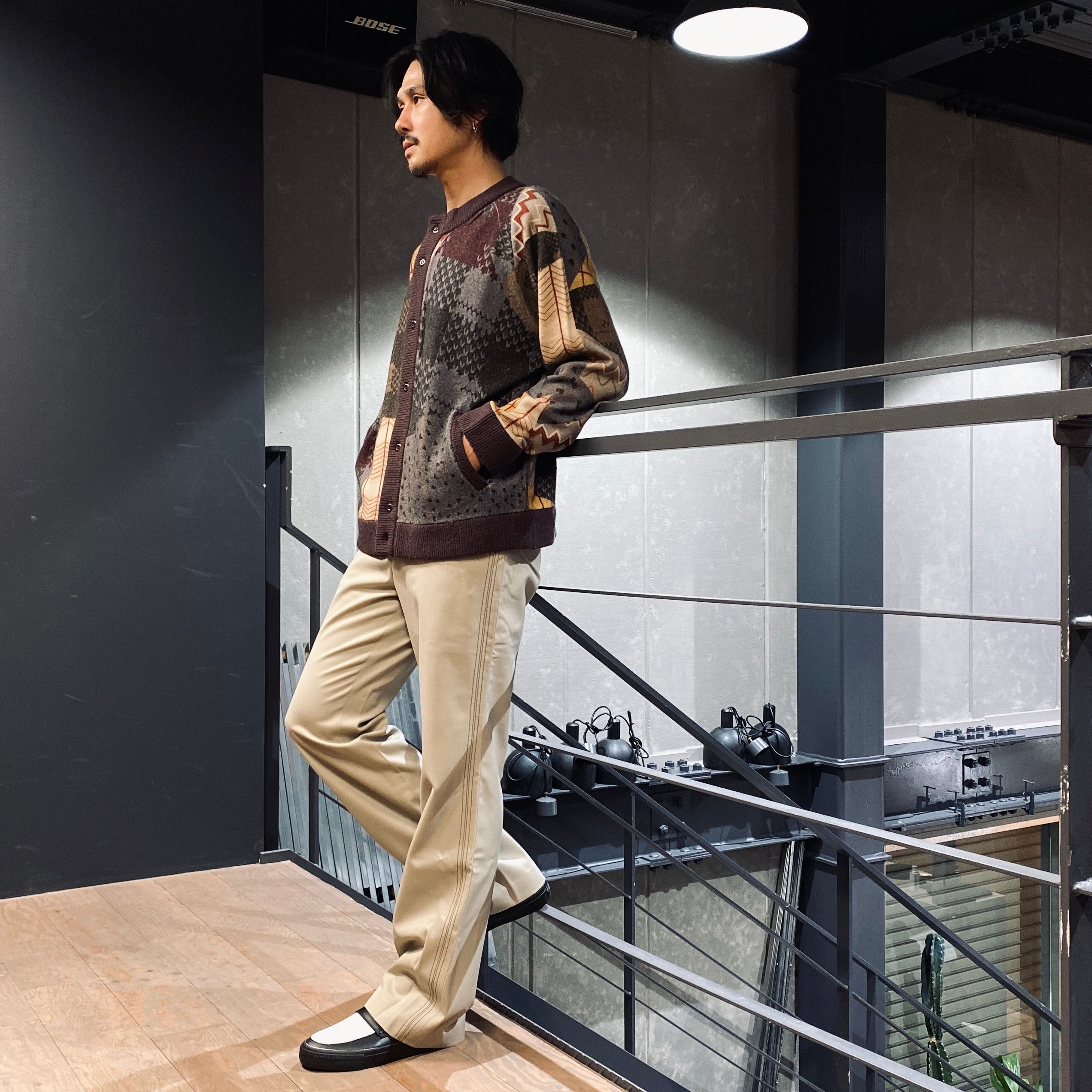 4 針寬休閒褲#米色 [SC2310-PN06]