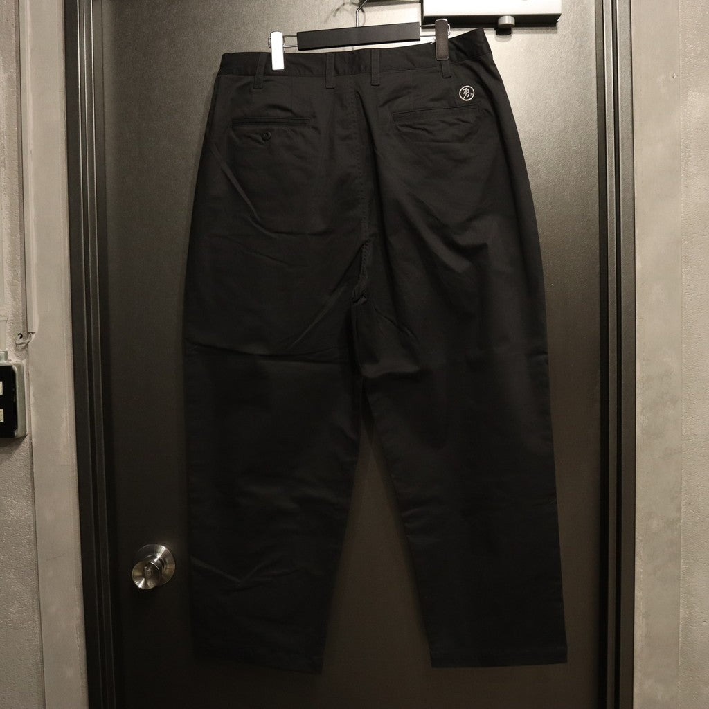 斜紋波西米亞長褲 #黑色 [24SS-B06]