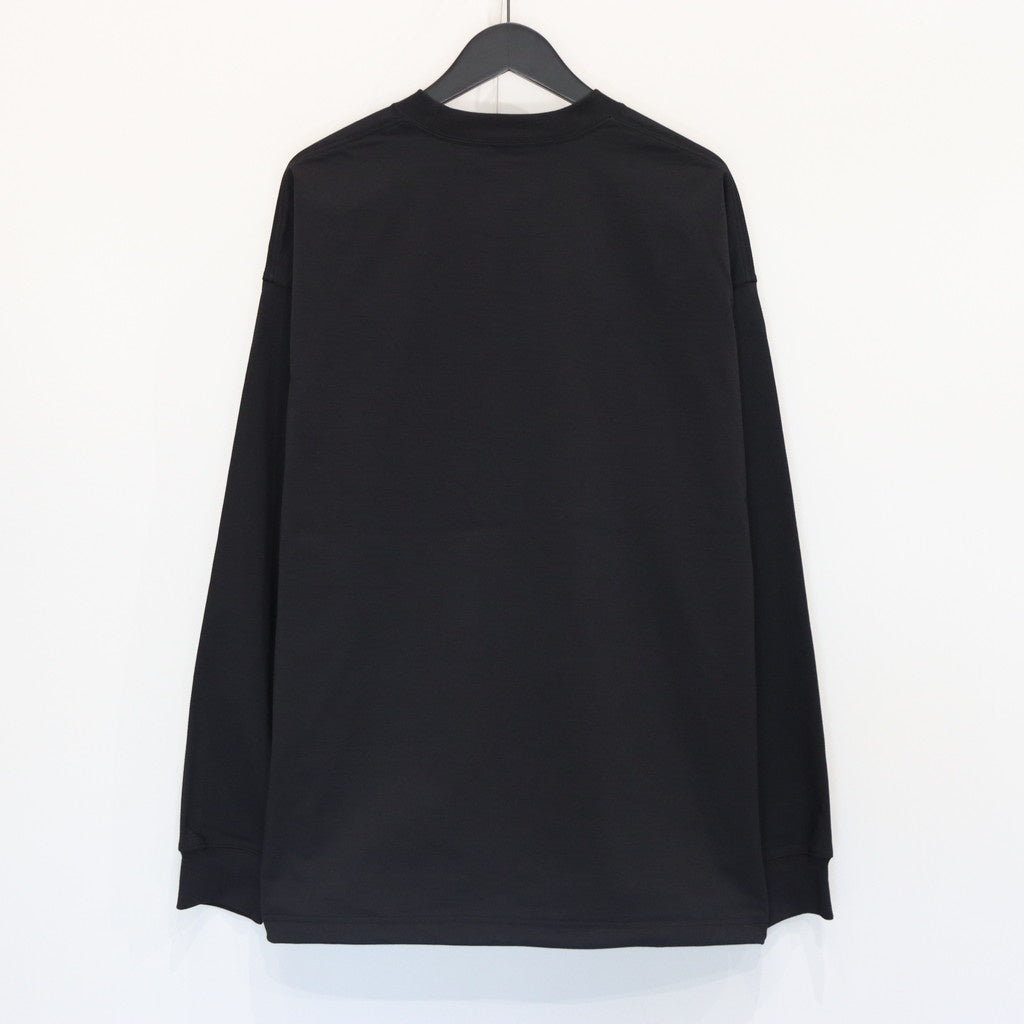 TECH DRAWSTRING TEE L/S #BLACK [BE-31025W]