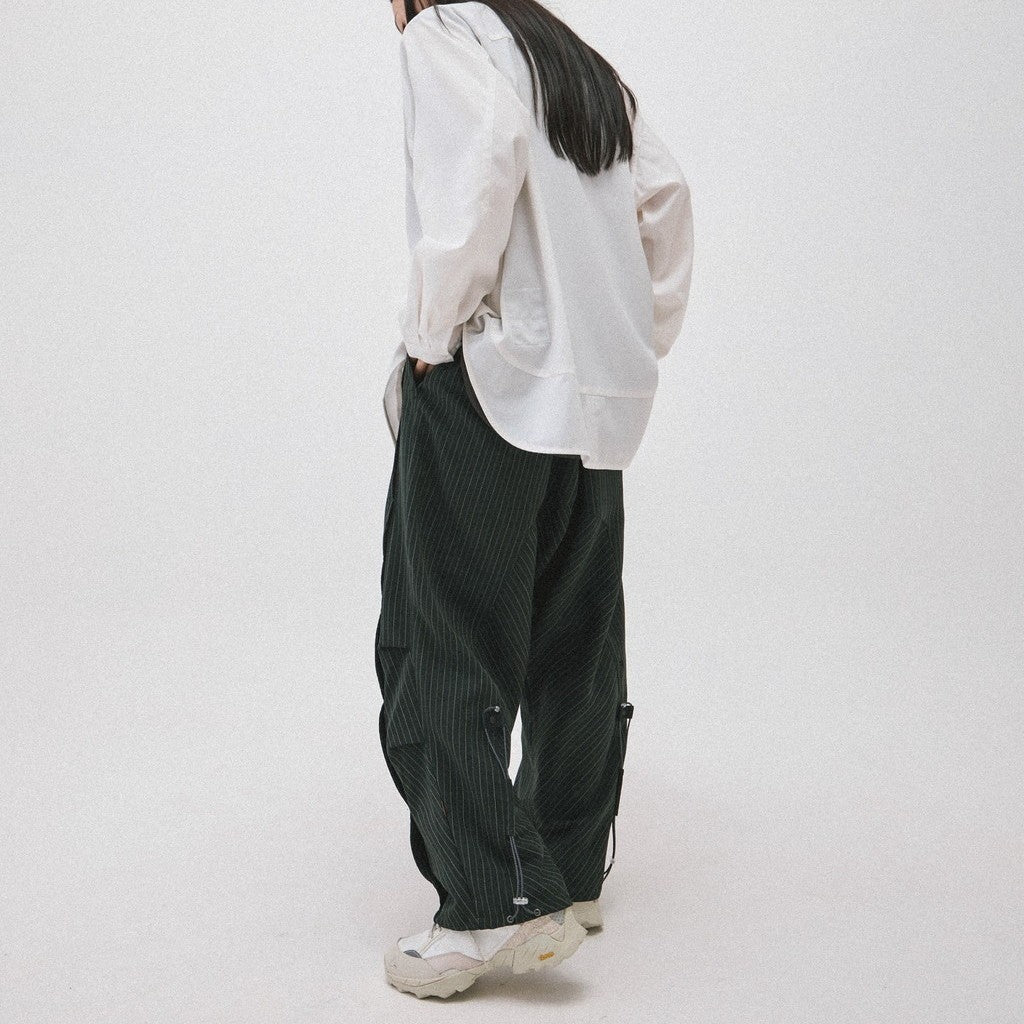 "TR-P01" SOFTBOX 條紋褲 #綠色 [GOOPI-24SS-AUG-02]