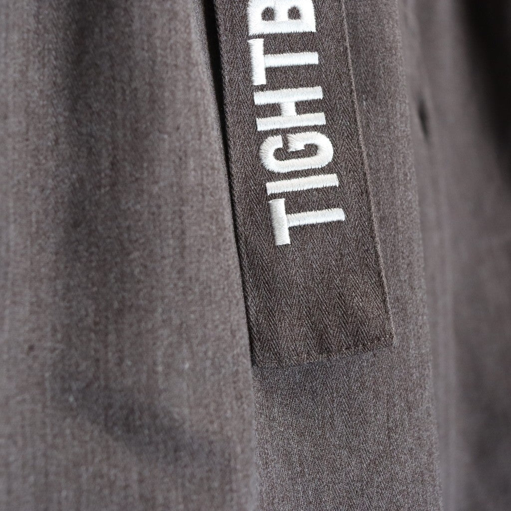 HERRINGBONE BALLOON PANTS #Charcoal [SS25-B06]