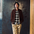 BARACUTA | G9 SUEDE LEATHER HARRINGTON JACKET #BROWN [25FW-WMO-BC01]