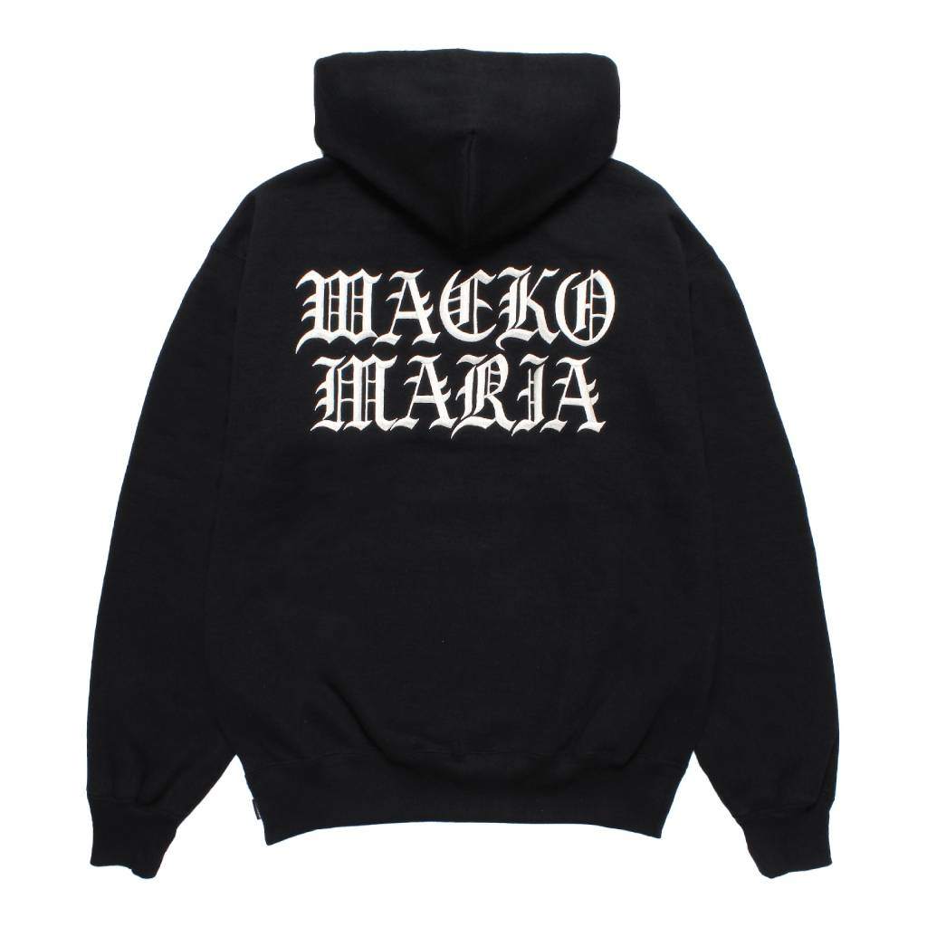 HEAVY WEIGHT FULL ZIP HOODED SWEAT SHIRT ( TYPE-2 ) #BLACK