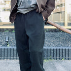 DBL KNIT JOG PANTS #BLACK [CES29PT16]