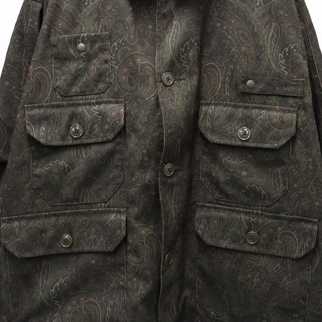 TECH FLYING SHIRT CORDUROY PAISLEY #D.BROWN [BE-88026W]