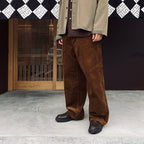 Corduroy Baggy Jeans #Brown [SD26F-PT06]