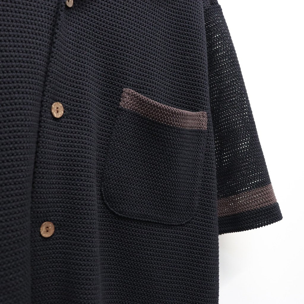 KNIT SHIRT ( TYPE-2 ) #BLACK [26SS-WMK-KN02]