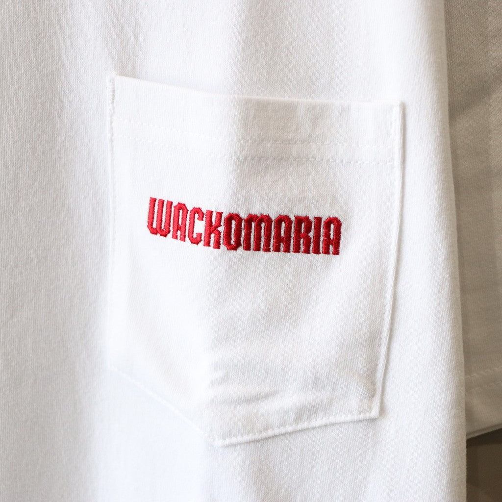 USA BODY CREW NECK POCKET T-SHIRT -TYPE 2- #WHITE [24SS-WMT-OP02]