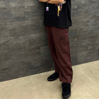 if_HEAVY WEIGHT SWEAT PANTS #BURGUNDY [23SS-WMC-SP01]