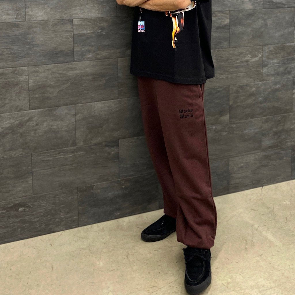if_HEAVY WEIGHT SWEAT PANTS #BURGUNDY [23SS-WMC-SP01]