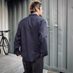 KASURI 開領長袖襯衫 #海軍藍 [25SSE-WMS-OC03]