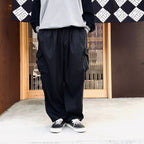 STRIPE BAGGY CARGO PANTS #Black [SU26-B06]