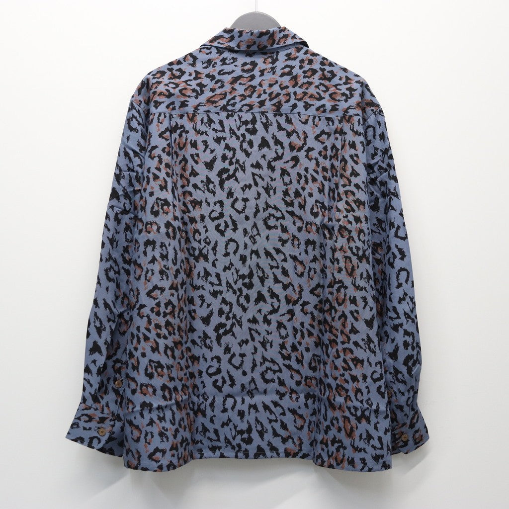 夏威夷長袖襯衫（3 型）#L-紫色 [25FW-WMS-HI03]