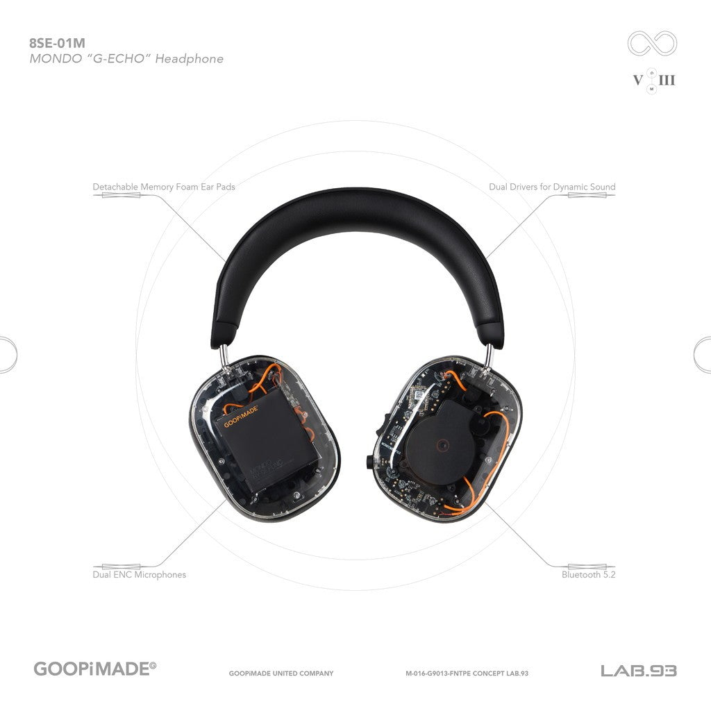 「8SE-01M」 MONDO 「G-ECHO」 Headphone #SHADOW [GOOPI-24AW-DEC-03]