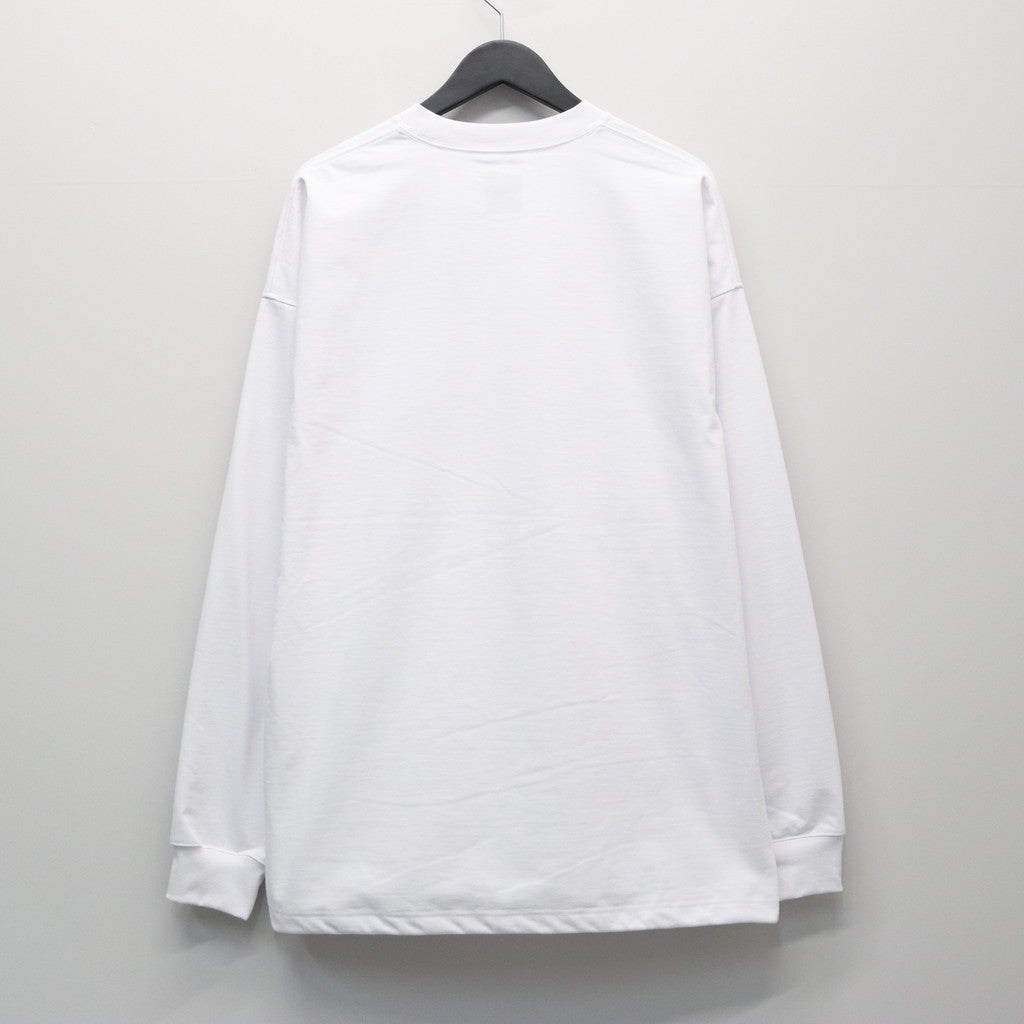 TECH DRAWSTRING L/S TEE #WHITE [BE-34026]