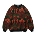 KABUTO MOHAIR CREW KNIT #Orange/Green [25FW_KN01]