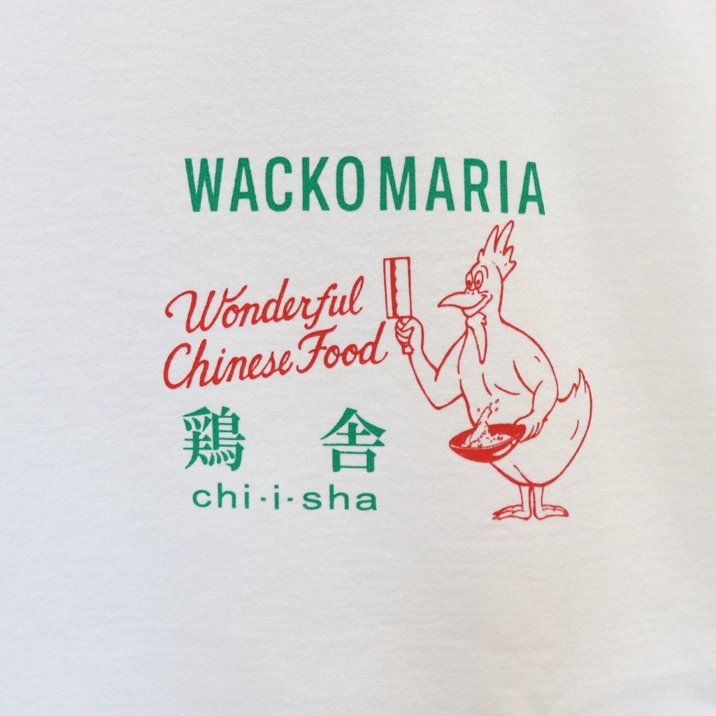 鶏舎 | WASHED HEAVY WEIGHT CREW NECK T-SHIRT ( TYPE-5 ) #WHITE