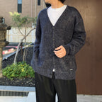 MIX MOHAIR CARDIGAN #PURPLE [26FW-WMK-KN04]