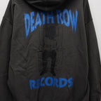 DEATH ROW RECORDS | WASHED MIDDLE WEIGHT PULLOVER HOODED SWEAT SHIRT #GRAY [DEATHROW-WM-SS02]
