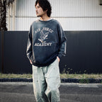 U.S. AIR FORCE EAGLE SWEATSHIRT AGED #AGED BLACK [BW252-UAES]