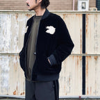 REVERSIBLE 「SKAJAN」 DOWN JACKET #BK×SILVER BGE [TAION-JK04JS]