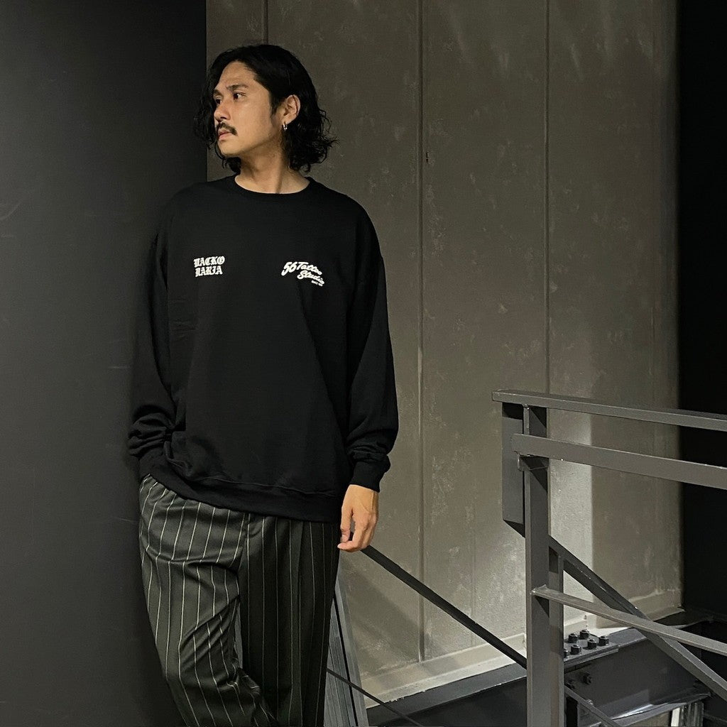 56 TATTOO STUDIO | CREW NECK SWEAT SHIRT #BLACK [56TS-WM-SS02]