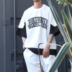 COLLEGE DOBBY S/S T-SHIRT #White [SU25-T01]