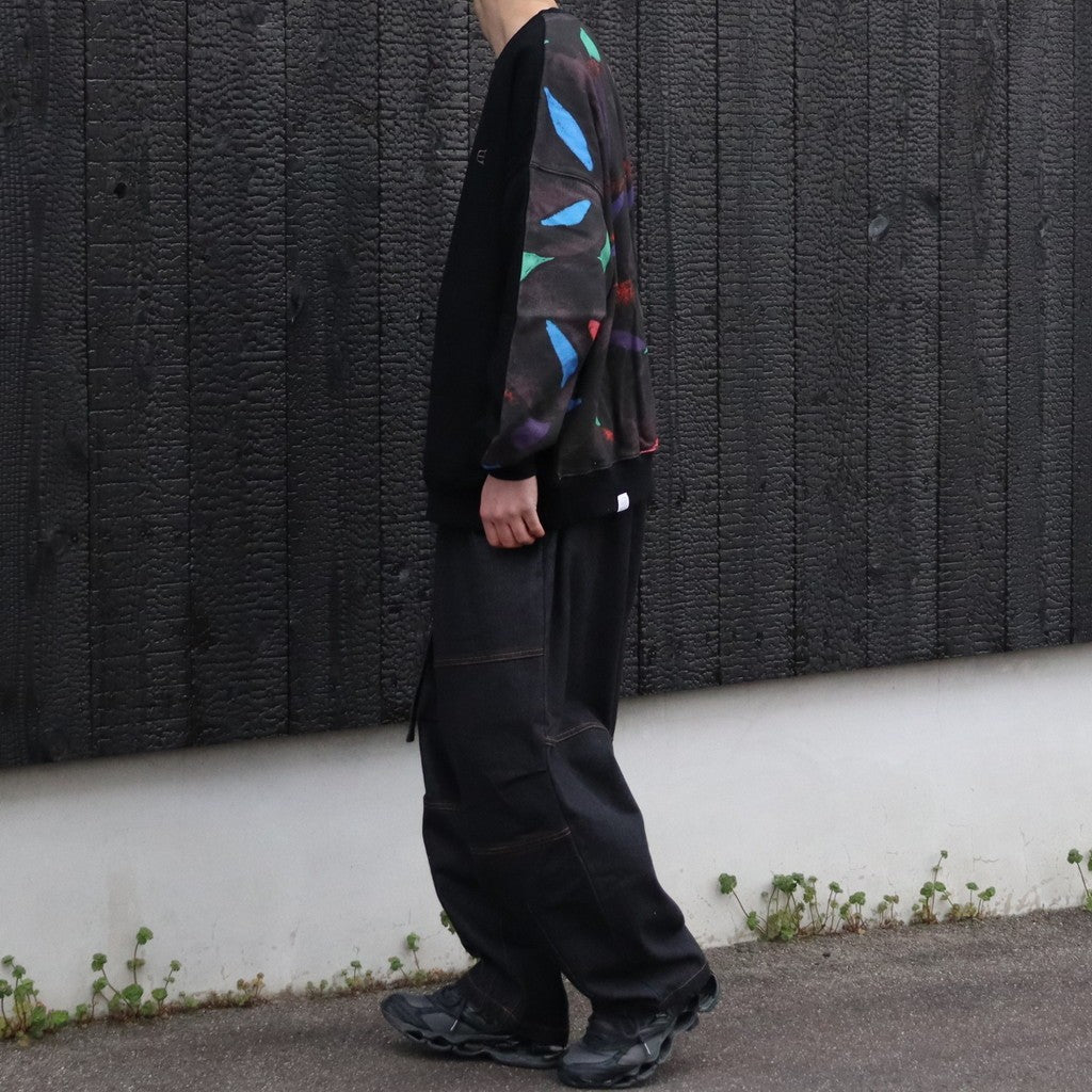 JULIEN CARD CREWNECK #Black [26SS-SW01] - cocorozashi 三重県四日市