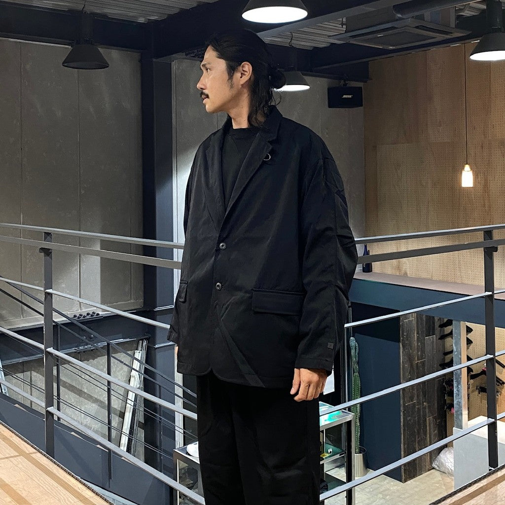 TECH LOOSE 2B JACKET TWILL #BLACK [BJ-55024W]