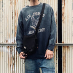 U.S. AIR FORCE EAGLE SWEATSHIRT AGED #AGED BLACK [BW252-UAES]