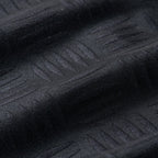 CHECKER PLATE HALF ZIP SHIRT #BLACK [SS24-S03]