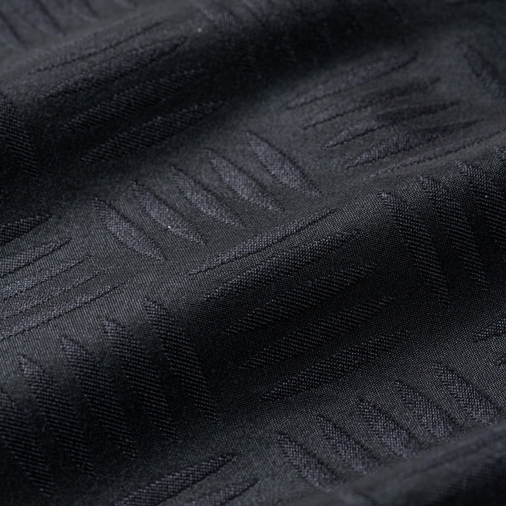 CHECKER PLATE HALF ZIP SHIRT #BLACK [SS24-S03]