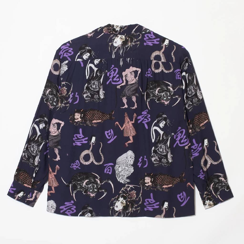 百鬼夜行 shirt L/S #Navy [BV-SH2600230]