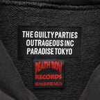 DEATH ROW RECORDS | WASHED MIDDLE WEIGHT PULLOVER HOODED SWEAT SHIRT #GRAY [DEATHROW-WM-SS02]