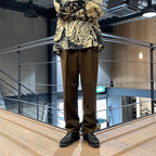 褶襉長褲 #棕色 [24FWE-WMP-TR01]