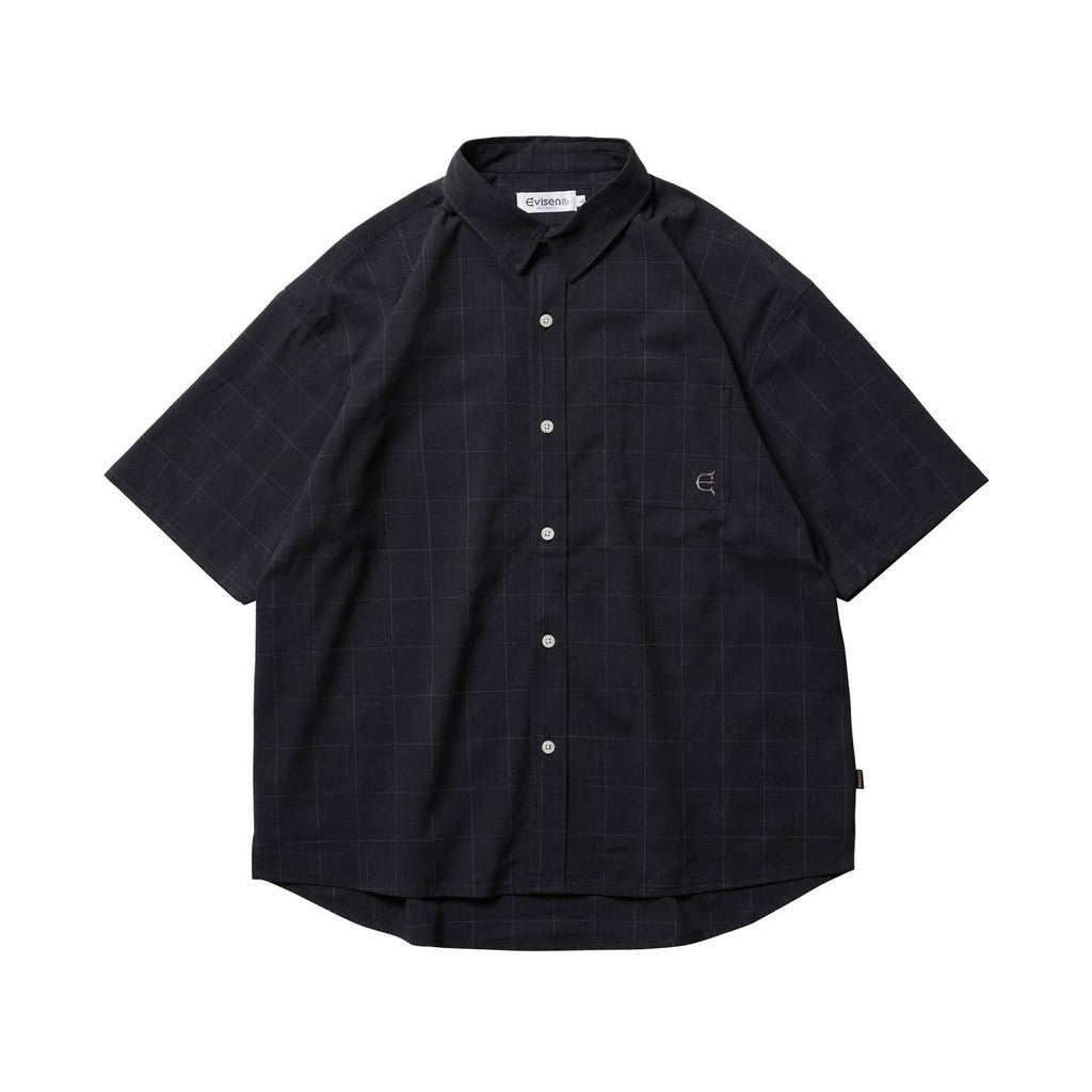 WILLIAM PLAID SHIRT #BLACK [24SS-S03]