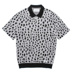 LEOPARD KNIT POLO SHIRT #GRAY [24SS-WMK-KN10]